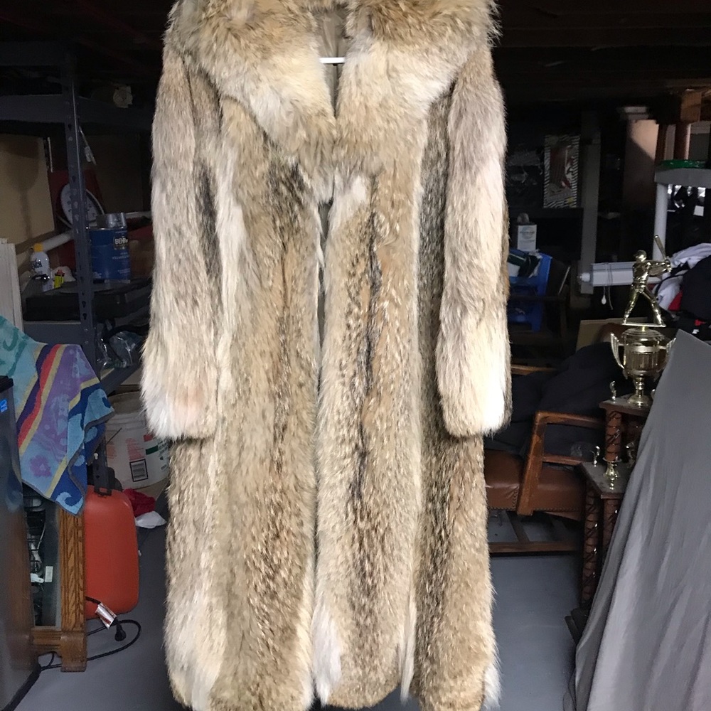Brown Coyote Fur Coat